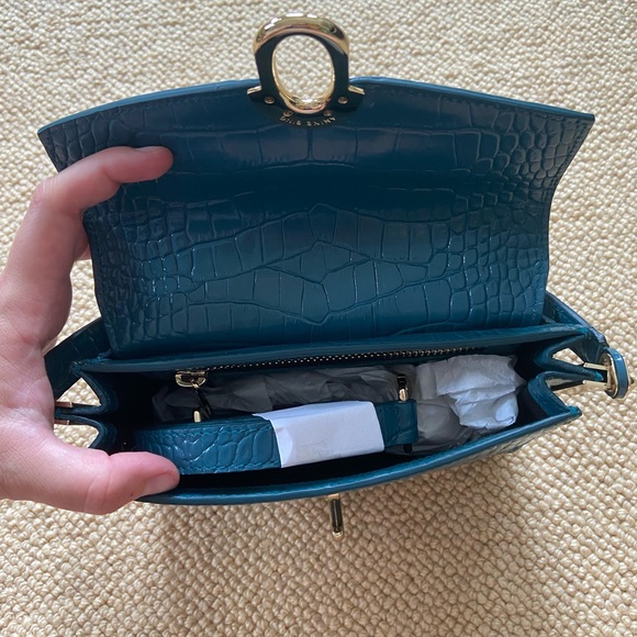 Anine Bing Mini Colette bag turquoise - Picture 4 of 6